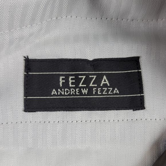 Andrew Fezza Mens Work Pants Size 38/30 Brown Wool Pleated Cuffed Straight Leg - Picture 2 of 12